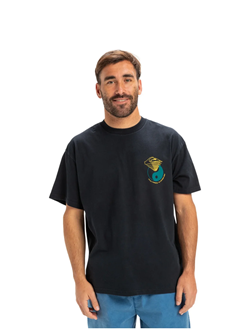 QUICKSILVER T-SHIRT HYPNOTIC WAVE BLACK